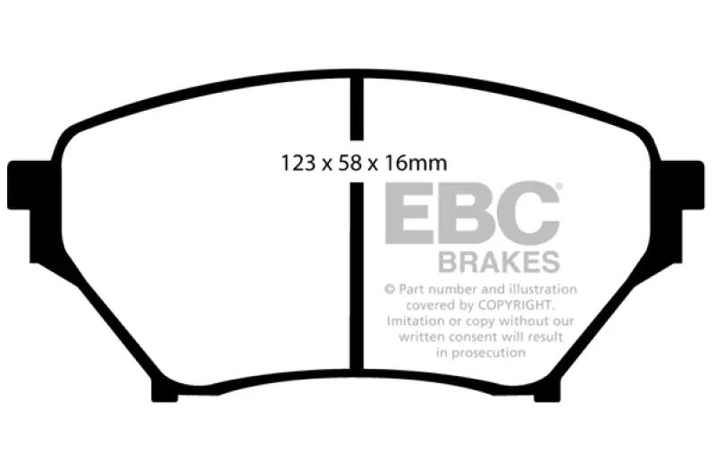 Brand New EBC 01-03 Mazda Miata MX5 1.8 (Sports Suspension) Greenstuff Front Brake Pads