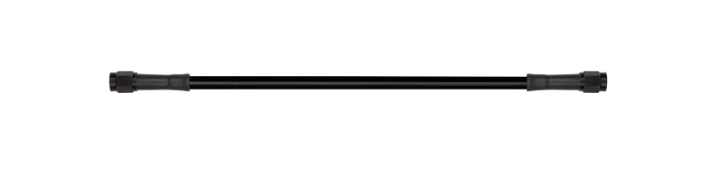 Grab Now Goodridge 24in Universal Brake Line Assembly w/Black Zinc Fittings & Black Hose