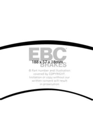 EBC 06-11 Dodge Ram 1500 Mega Cab 2WD Greenstuff Rear Brake Pads Best Choice