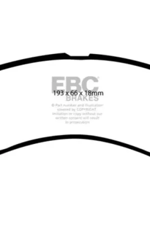 Low Price EBC 00-02 Ford Excursion 5.4 2WD Yellowstuff Front Brake Pads