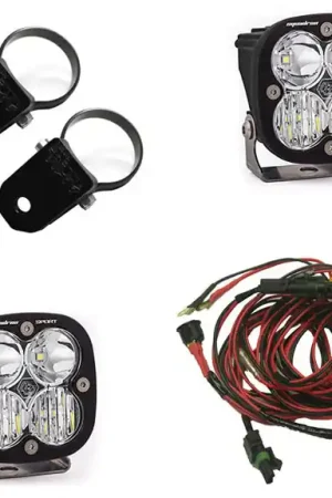 Polaris LED Light Pods 2 Inch Harness A Pillar Mounts Kit Squadron Sport Baja Designs Viral