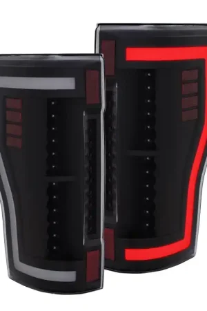 ANZO 2017+ Ford F-250 LED Taillights - Black/Clear Hot Picks