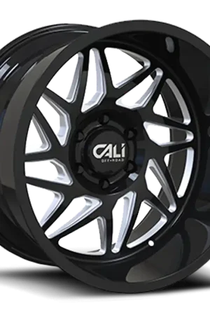 Money Back Guarantee Cast Aluminum Wheels Gemini 9112 GB 20x9 Milled Spokes Gloss Black 6 On 135 Bolt Pattern 0 Offset Cali Offroad Wheels