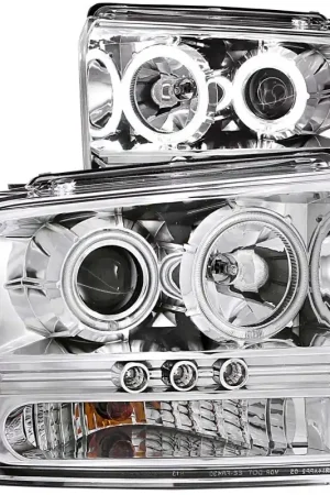 Special Discount ANZO 2005-2007 Ford Excursion Projector Headlights w/ Halo Chrome w/ LED Strip (CCFL) 1pc