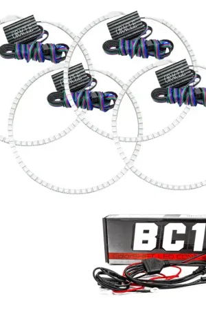 Flash Sale Oracle Jeep Grand Cherokee 05-10 Halo Kit - ColorSHIFT w/ BC1 Controller