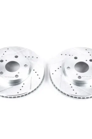 Power Stop 92-01 Lexus ES300 Front Evolution Drilled & Slotted Rotors - Pair Bargain