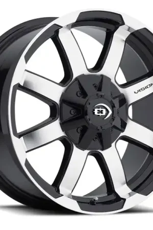 Authentic Vision Wheels Valor 413 Gloss Black Machined Face 17x8.5 18mm Offset 6x120