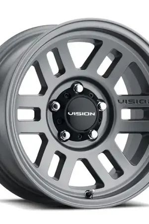 Authentic Vision Wheels Manx 2 355 Satin Grey 15x7.5 -12mm Offset 5x114.3 (5x4.5)