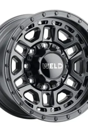 Weld Off-Road Crux 17x9in / 5x114.3 BP / ET -35 / 78.1mm Bore - Satin Black Wheel Fast Shipping