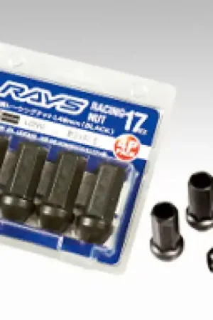 Same Day Shipping Rays 17 Hex L48 Racing Nut 12x1.5 - Black (4 Pieces)