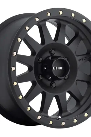 Brand New Method MR304 Double Standard 20x10 -18mm Offset 6x5.5 108mm CB Matte Black Wheel