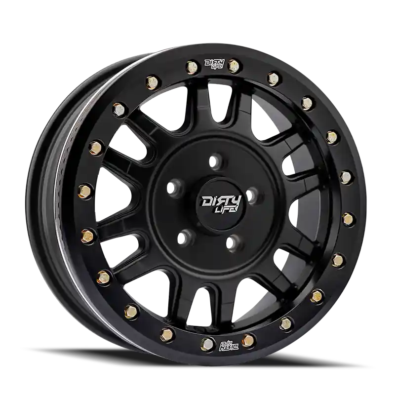Dirty Life 9309R Canyon Pro 15x7 5x114.3 38mm Offset/ 77mm Hub Matte Black - Beadlock Warranty Included