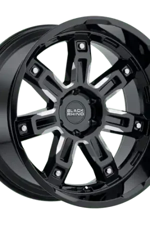 Popular BRLKR 17X8 6X130 G-BLK-MILL 52MM