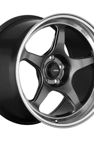 Konig Hyperspec 19x8.5A 5x112 ET42 Anthracite Metallic Wheel w/ Mirror Machined Lip (Knurled Bead) Hot Deal