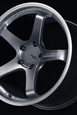 Advan GT for Porsche 19x12.0 / +63 Off / 5x130 / 71.6mm Bore / Machining and Hyper Platinum Black Markdown