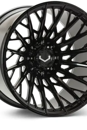 Vossen VFX-02T 24x10 - 8x180 - ET+15 - Deep - 124.3 - Gloss Black Wheel Certified