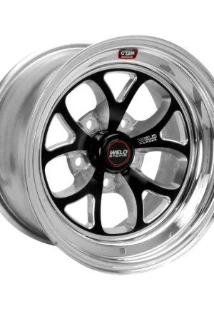 Weld S76 15x10 / 5x4.75 BP / 7.5in. BS Black Wheel (Medium Pad) - Non-Beadlock Viral