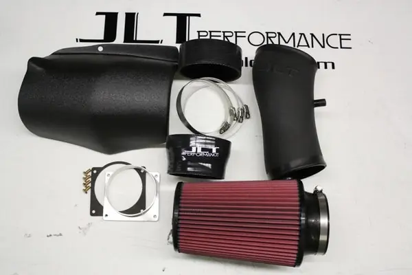 Free Returns JLT 03-04 Ford Mustang SVT Cobra Black Textured Ram Air Intake Kit w/Red Filter