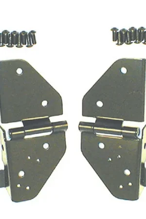Rugged Ridge 76-86 Jeep CJ / 87-95 Jeep Wrangler YJ Black Windshield Hinges Seasonal Sale