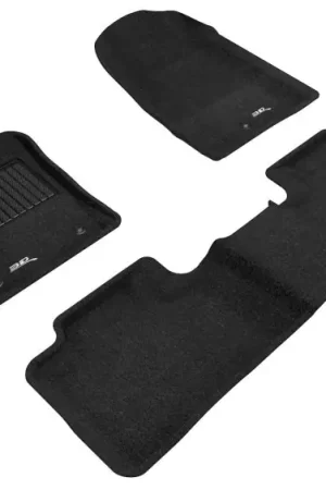 Professional Grade 3D MAXpider 12-23 Dodge Durango 5-Seat Elegant Black R1 R2 (2 Posts On Front Passenger Floor)