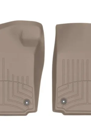WeatherTech 17+ Ford F-250/F-350/F-450 Front FloorLiner - Tan (w/ First Row Bench Seats) Original