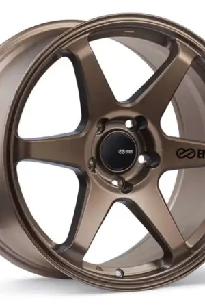 New Release Enkei T6R 18x8 40mm Offset 5x114.3 Bolt Pattern 72.6 Bore Matte Bronze Wheel