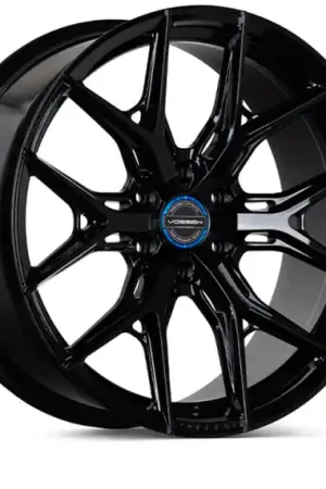 Direct From Factory Vossen HF6-4 18x9 / 6x139.7 / ET0 / Super Deep / 106.1 CB - Gloss Black Wheel