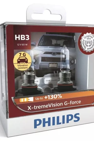 Philips 9005XVGS2 X-tremeVision G-Force 12V HB3 60W Vibration Resistant +130% Headlight Globes (Twin Pack) Genuine