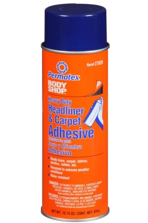 Bargain Permatex Heavy Duty Headliner \\u0026 Carpet Adhesive Aerosol 474G - 27828 - PX27828
