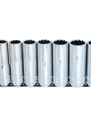 Certified SP Tools 1\\/2 inch Dr Deep Socket Rail Set - 12pt Metric - 12pc - SP20340