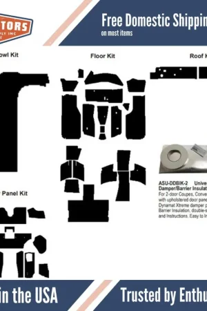 Clearance Insulation Sound Deadener Kit for 84-96 Corvette Coupe Acoustishield Complete
