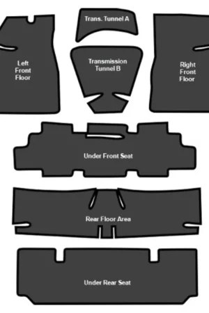 Fast Shipping Sound Deadener for 1969-1972 Pontiac Grand Prix Die Cut EVA Complete 7Pc