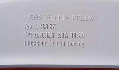 Mega Sale 5 Series Wagon OEM Roof Spoiler