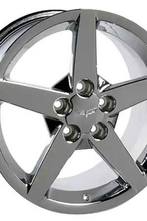 C6 Style Wheel Chrome - GM Staggered 4 Wheel Package Best Choice