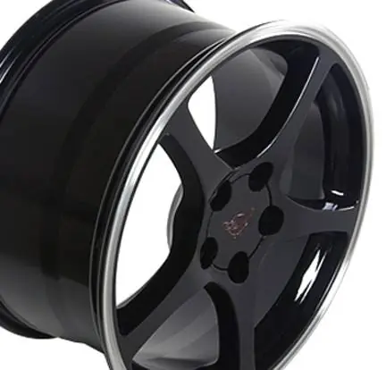 C5 Style Wheel Black - GM Staggered 4 Wheel Package New Arrival