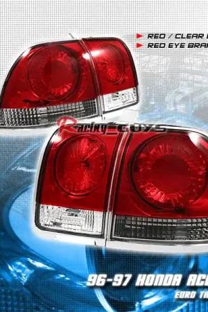 JDM Euro Red Clear Taillights Special Offer