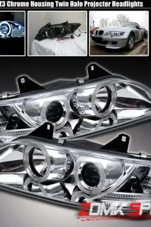 Chrome Headlights Halo Same Day Shipping