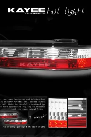 Hassle-Free Returns Red Clear Tail lights
