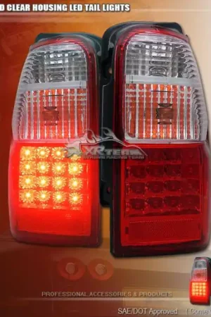 Warranty Included Red Clear LED Tail Lights