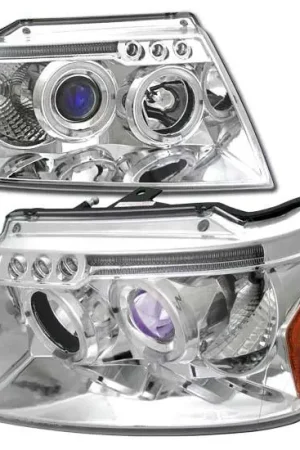 Chrome Dual Halo Pro LED Headlights Handmade