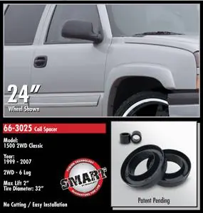 ReadyLift Coil Spacer Suspension Leveling Kit - 2 Inch Lift 32.5 Inch Max Tire D Place Order