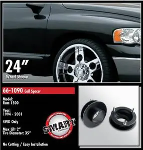 ReadyLift Coil Spacer Suspension Leveling Kit - 2 Inch Lift 35 Inch Max Tire Dia Popular