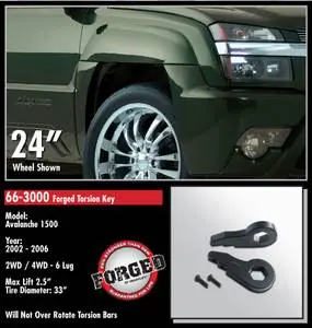 Deal ReadyLift Forged Torsion Key Suspension Leveling Kit - 2.5 Inch Lift 33 Inch Max