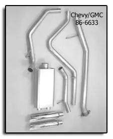 No Minimum Order Predator Performance Split Rear Exit Dual Exhaust System - 86-6633