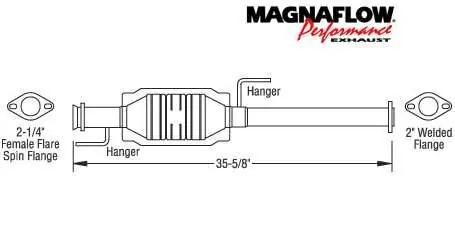 Genuine MagnaFlow Direct Fit Catalytic Converter - 22626