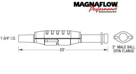 MagnaFlow Direct Fit Catalytic Converter - 23436 Free Delivery