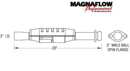 Get Yours MagnaFlow Direct Fit Catalytic Converter - 23443