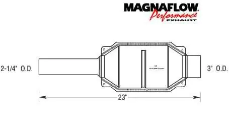 MagnaFlow Direct Fit Catalytic Converter - 23458 Direct From Manufacturer