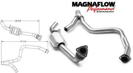 Direct From Factory MagnaFlow Direct Fit Catalytic Converter - 23476