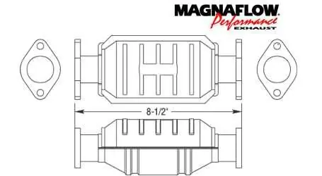 Free Returns MagnaFlow Direct Fit Catalytic Converter - 23656